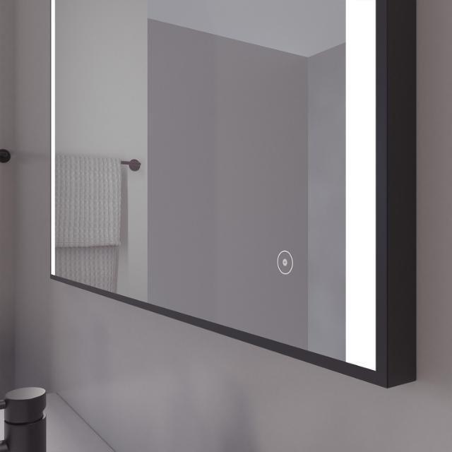 Nyborg spejl 1000x750 mm Sort 