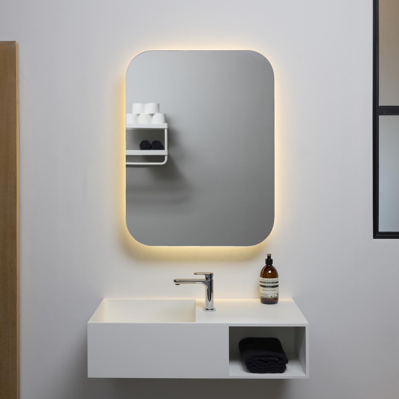 Rounded spejlskab 600x800 mm