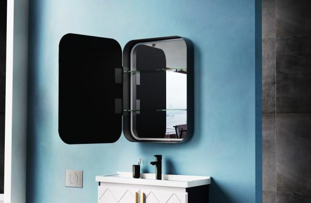 Rounded spejlskab 600x800 mm