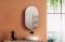 Oval spejlskab 500x900 mm