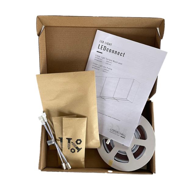 LEDconnect 12V monteringskit overflade 1200 mm