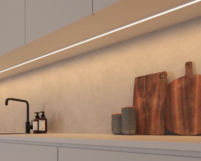 LEDconnect MultiWhite® 12V monteringskit overflade 3000 mm