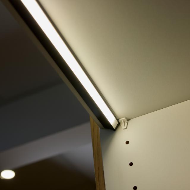 Angled LED aluprofil 560 mm Iron Grey